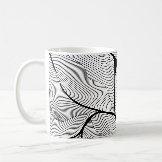 Hintergrund-Blätter Kaffeetasse (Links)
