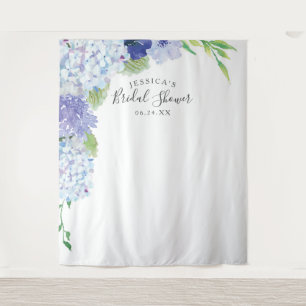 Hintergrund Blue Hydrangea - Foto-Stand Wandteppich
