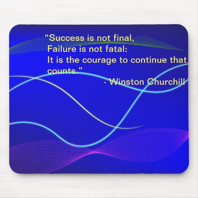 Hintergrund Bluewith Waves Mousepad (Vorne)