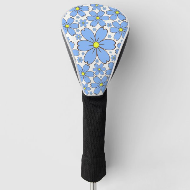 Hintergrund Blumenblume Blütentextur Golf Headcover (Vorderseite)