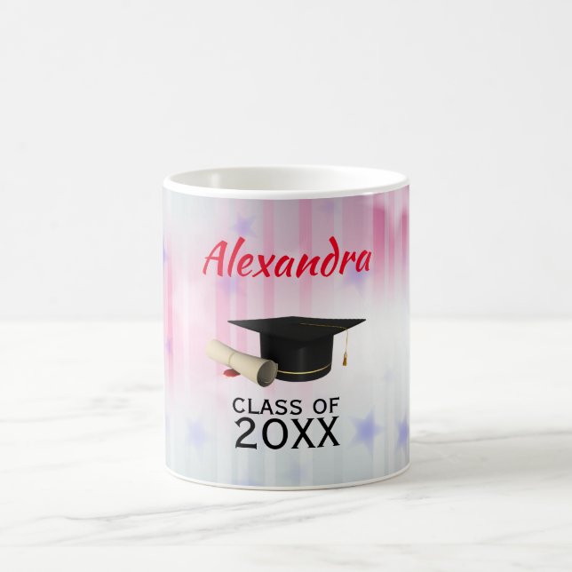 Hintergrund der amerikanischen Flagge Kaffeetasse (Mittel)