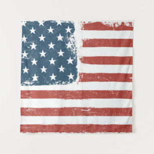 Hintergrund der amerikanischen Flagge. Schnellere  Wandteppich