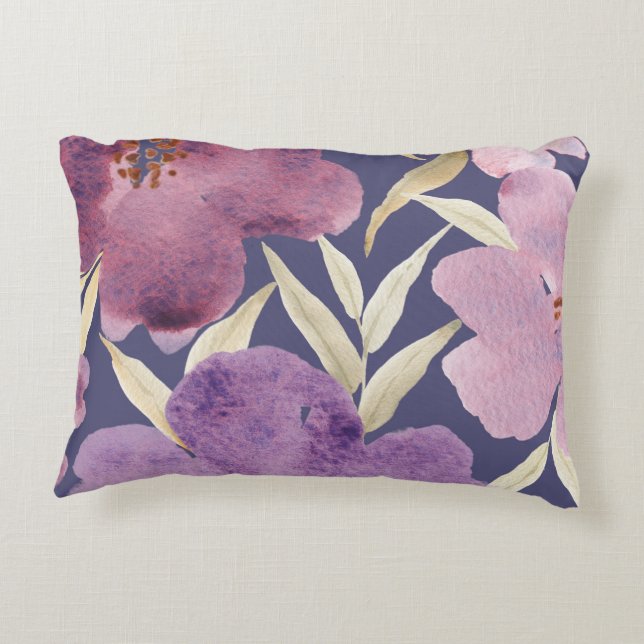 Hintergrund der Aquarellfarben Dekokissen (Rückseite)