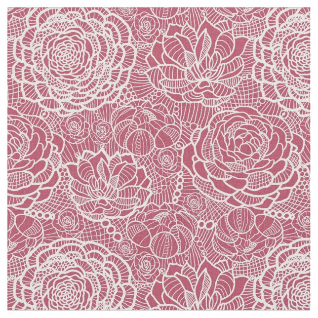 Hintergrund der blauen Spitzen-Blume Stoff (Nahaufnahme)