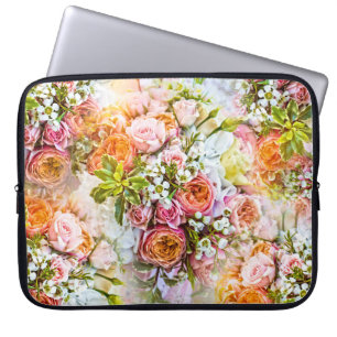 Hintergrund der Blume im Sommer, Blumensträuße von Laptopschutzhülle