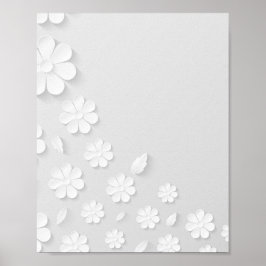 Hintergrund der Blume Poster
