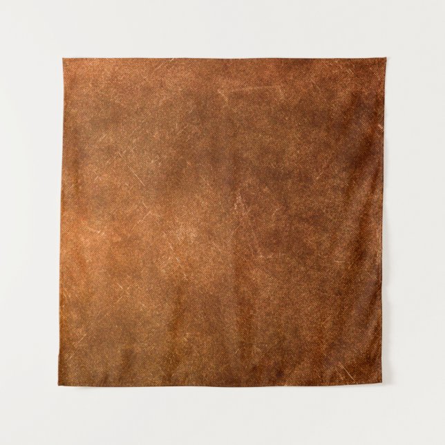 Hintergrund der braunen Leinwand. Textur, alt, abs Wandteppich (Vorderseite)