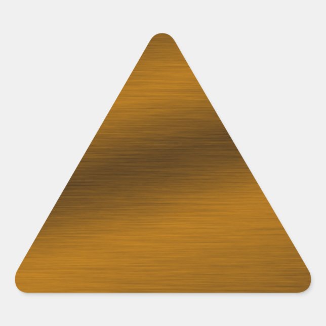Hintergrund der Bronze Dreieckiger Aufkleber (Vorderseite)