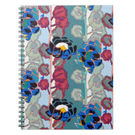 Hintergrund der exotisch nahtlosen Blume, Notizblock