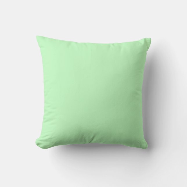 Hintergrund der Farbe von Eggshell Blue Green Past Kissen (Vorderseite)