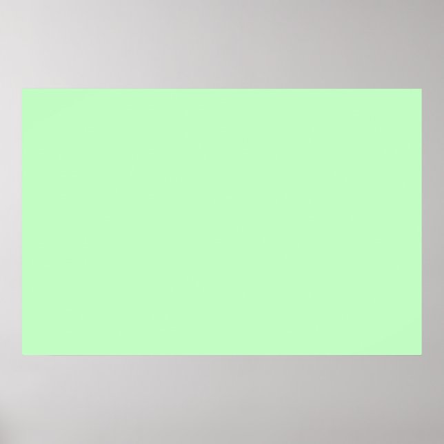 Hintergrund der Farbe von Eggshell Blue Green Past Poster (Vorne)