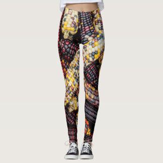 Hintergrund der farbenfrohen Maiskostüme Leggings
