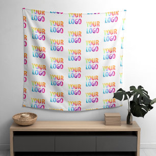 Hintergrund der Firmenlogo-Videokonferenz Wandteppich