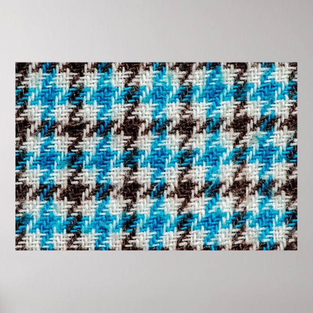 Hintergrund der Flanelltextur. Poster (Vorne)