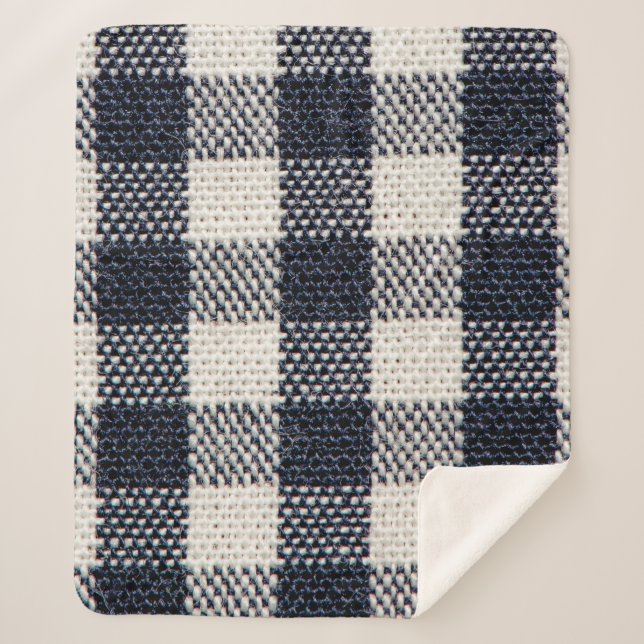 Hintergrund der Flanelltextur. Sherpadecke (Vorderseite)