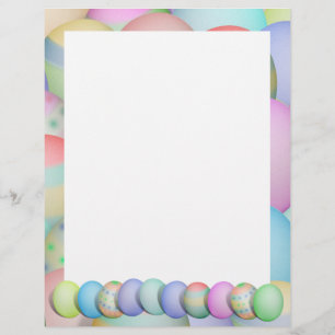 Hintergrund der gefärbten Ostereier Flyer