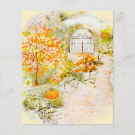 Hintergrund der Herbstgartenschrapage