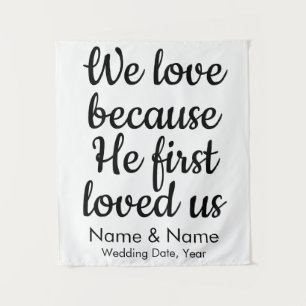 Hintergrund der Hochzeit für die Christliche Arch- Wandteppich