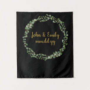 Hintergrund der Hochzeit im Herbst des Greenery Wr Wandteppich