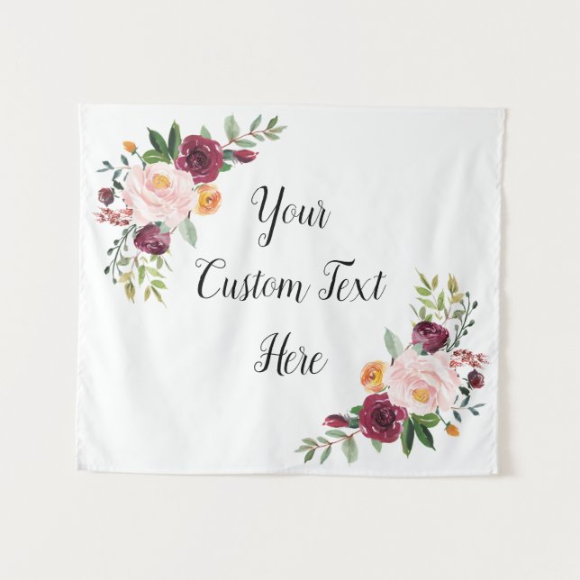 Hintergrund der Hochzeit im Herbst, Herbsthochzeit Wandteppich (Vorderseite (Horizontal))