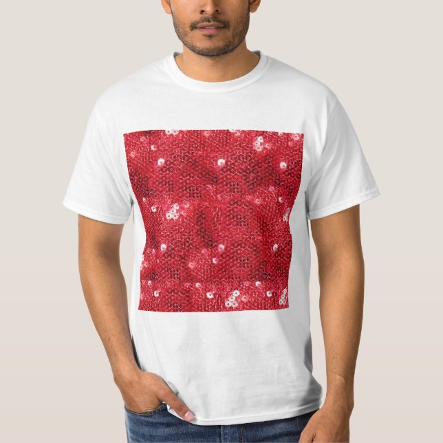 Hintergrund der Imitate mit roter Reihenfolge T-Shirt (Vorderseite)