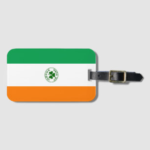 Hintergrund der irischen Flagge Gepäckanhänger