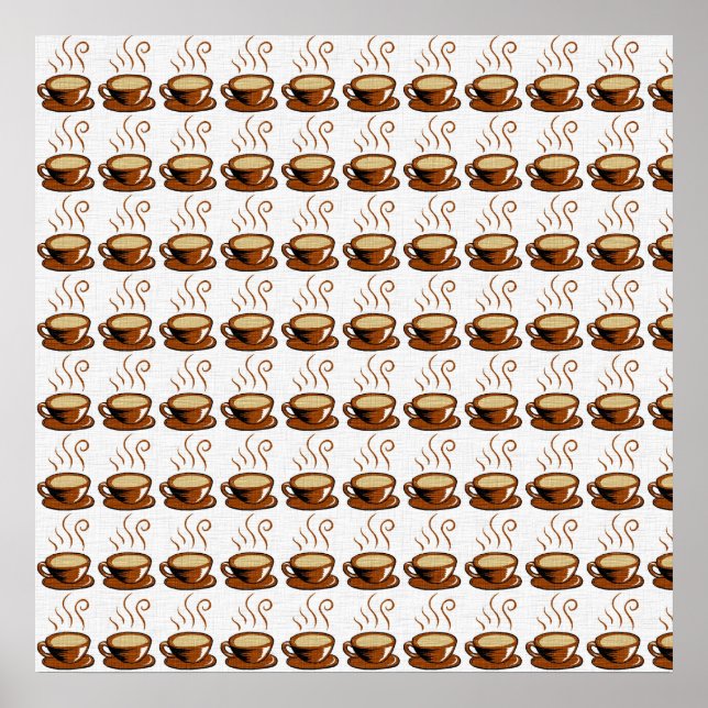 Hintergrund der Kaffeekuppen Poster (Vorne)