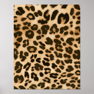 Hintergrund der Leopard-Printmedien Poster
