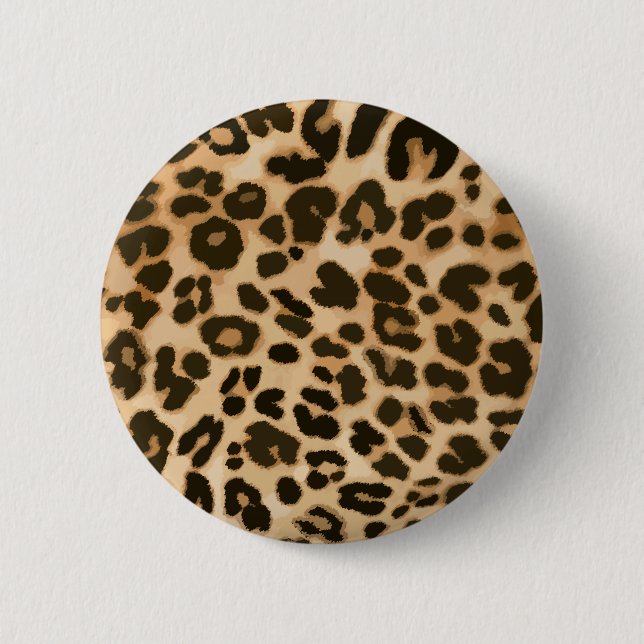 Hintergrund der Leopard-Printwerbung Button (Vorderseite)
