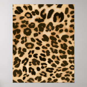 Hintergrund der Leopard-Printwerbung Poster