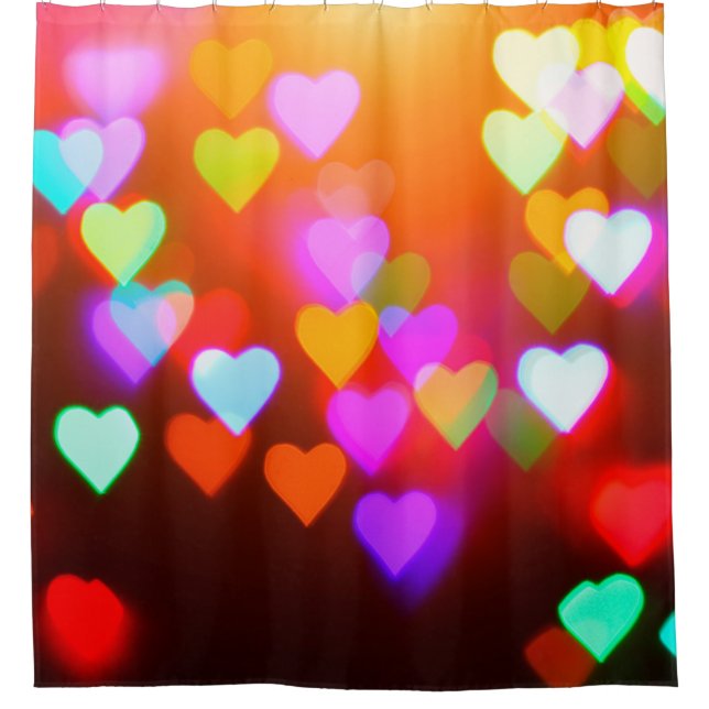 Hintergrund der Liebe Duschvorhang (Vorderseite)