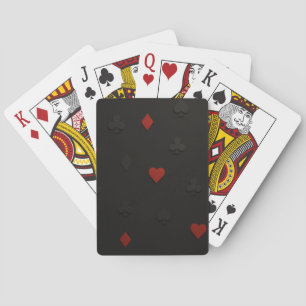 Hintergrund der luxuriösen Poker Card - Schwarz &  Spielkarten