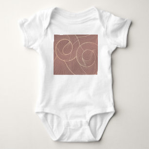 Hintergrund der Luxus Gold Lines Muster Baby Strampler