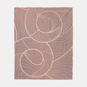 Hintergrund der Luxus Gold Lines Muster Fleecedecke