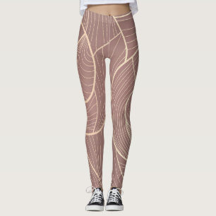 Hintergrund der Luxus Gold Lines Muster Leggings