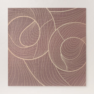Hintergrund der Luxus Gold Lines Muster Puzzle
