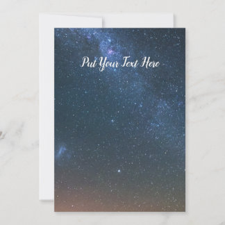 Hintergrund der Milchstraße | Night Sky Stars Einladung