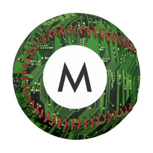 Hintergrund der Monogram-Leiterplatte Baseball
