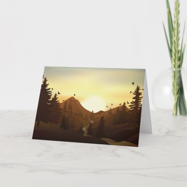 Hintergrund der Natur Einladung (Vorderseite)