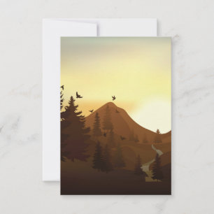 Hintergrund der Natur RSVP Karte