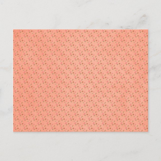 Hintergrund der Peach-Blume Postkarte (Vorderseite)