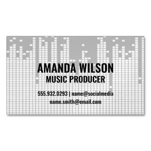 Hintergrund der Pixel-Sound-Bar Magnetische Visitenkarte