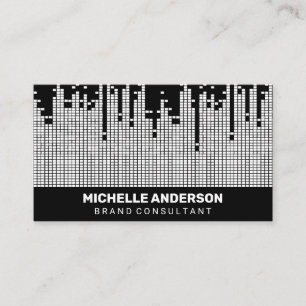 Hintergrund der Pixel-Sound-Bar Visitenkarte