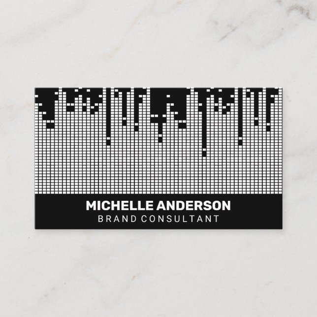 Hintergrund der Pixel-Sound-Bar Visitenkarte (Vorderseite)