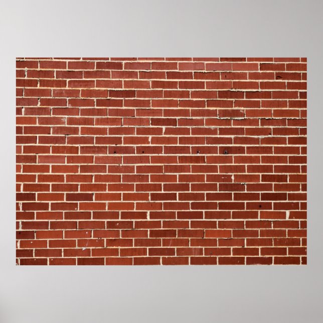 Hintergrund der Red Brick Wall Poster (Vorne)