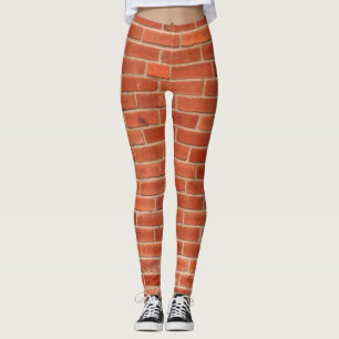 Hintergrund der Red Brick Wall Textur Leggings