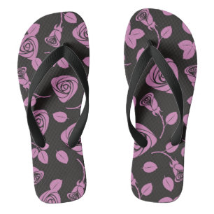 Hintergrund der Rose Flip Flops