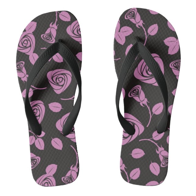 Hintergrund der Rose Flip Flops (Fußbett)