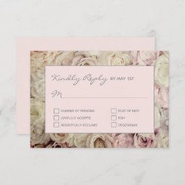 Hintergrund der Rose Rosa rosa RSVP-Karten Rose RSVP Karte