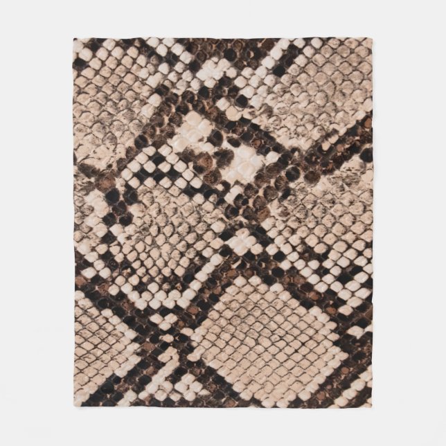 Hintergrund der Schlangenhautextur Fleecedecke (Vorderseite)